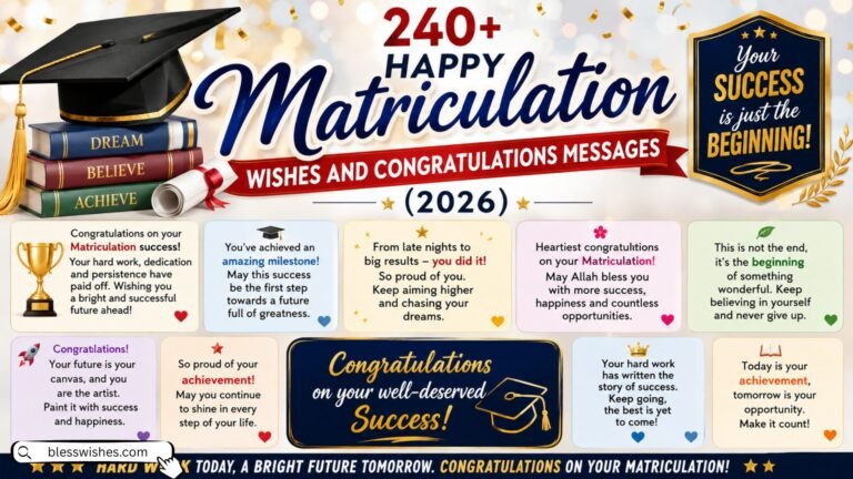 240+ Happy Matriculation Wishes and Congratulations Messages