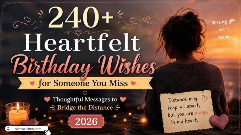 240+ Heartfelt Birthday Wishes for Someone You Miss (2026)