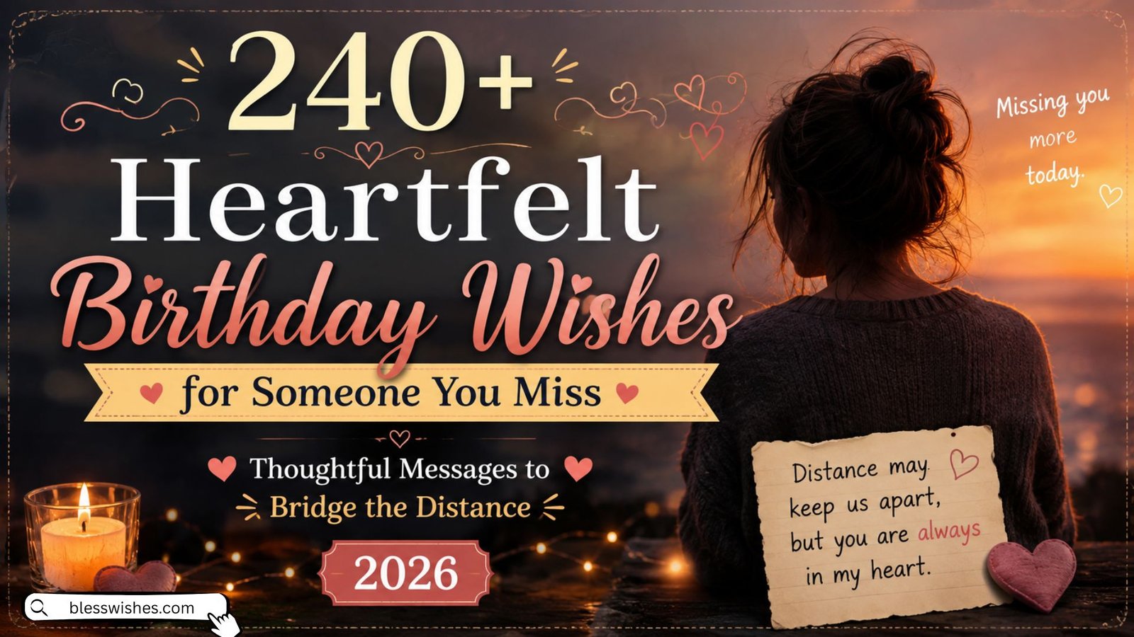 240+ Heartfelt Birthday Wishes for Someone You Miss (2026)