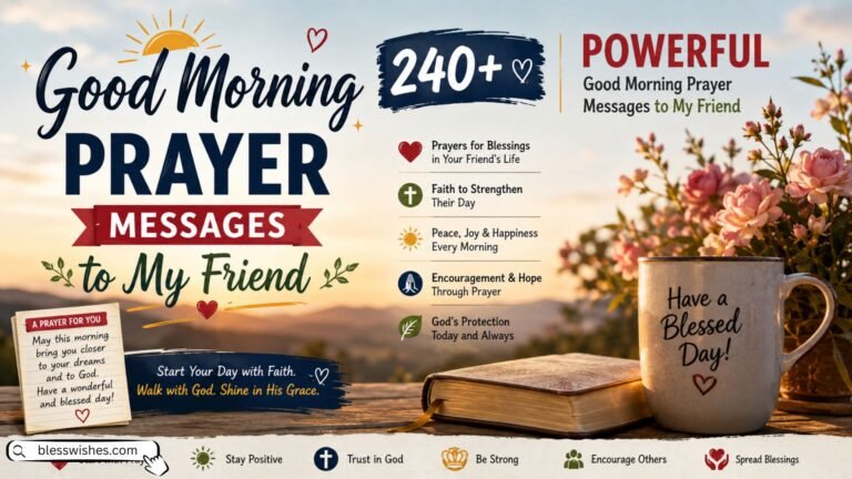 240+ Powerful Good Morning Prayer Messages to My Friend
