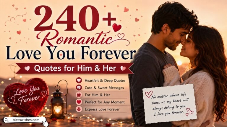 240+ Romantic Love You Forever Quotes for Him & Her