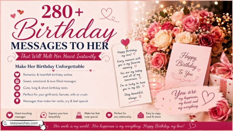 280+ Birthday Messages to Her That Will Melt Her Heart Instantly