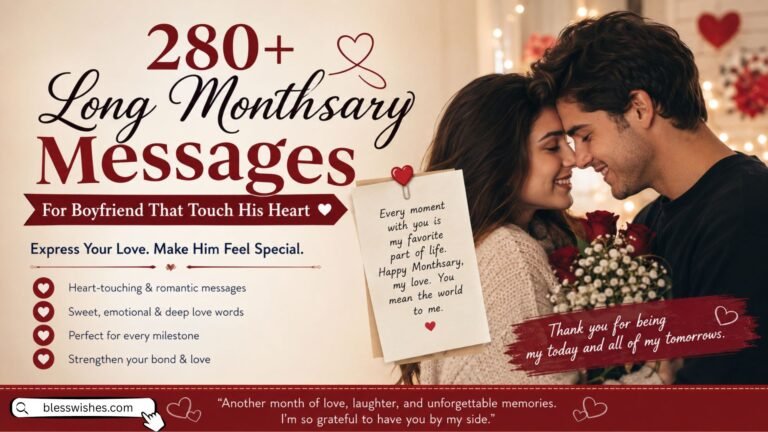 280+ Long Monthsary Messages for Boyfriend That Touch His Heart