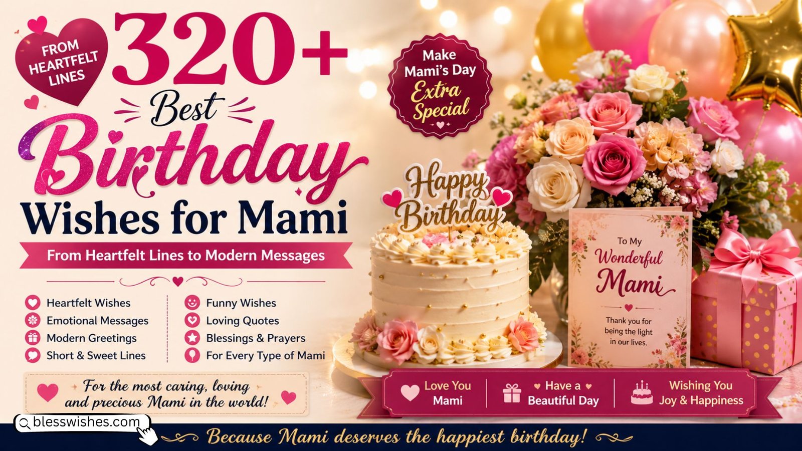 320+ Best Birthday Wishes for Mami From Heartfelt Lines to Modern Messages