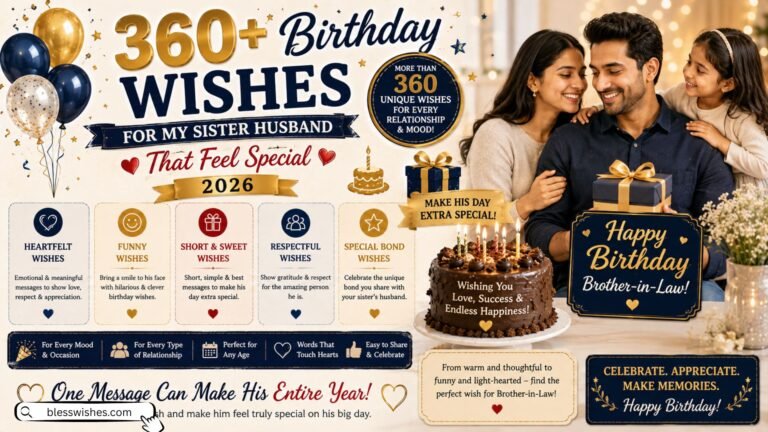 360+ Birthday Wishes for My Sister Husband That Feel Special 2026