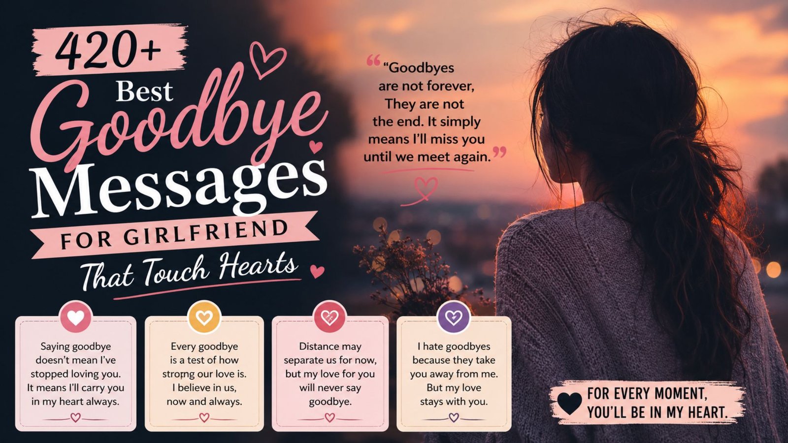 420+ Best Goodbye Messages for Girlfriend That Touch Hearts