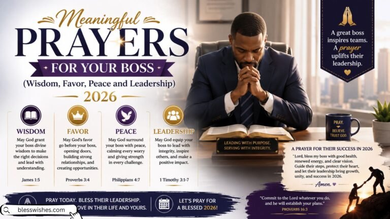 Meaningful Prayers for Your Boss (Wisdom, Favor, Peace and Leadership) 2026